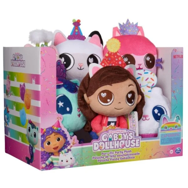 Gabby's Dollhouse Plush Celebration Assortment CDU, 1 Piece - 6068213-T